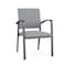 Lesro Newport Guest Chair Metal Frame, Charcoal, RS Fog Upholstery NP1101 - alternate 1